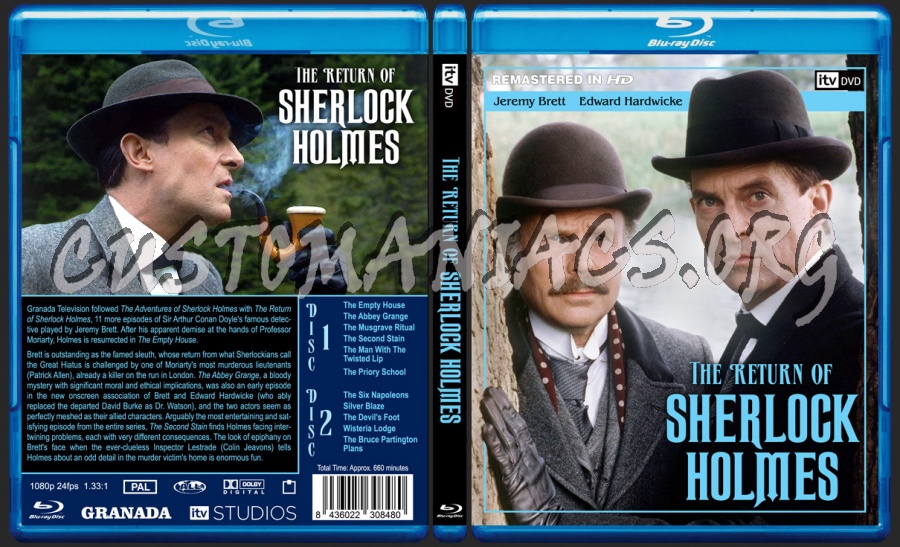 ITV/Granada Sherlock Holmes Blu-ray Set #2 blu-ray cover
