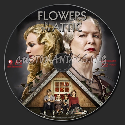 Flowers In The Attic (2014) blu-ray label