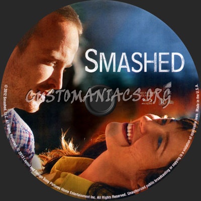 Smashed blu-ray label