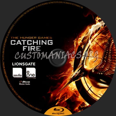 Hunger Games: Catching Fire blu-ray label