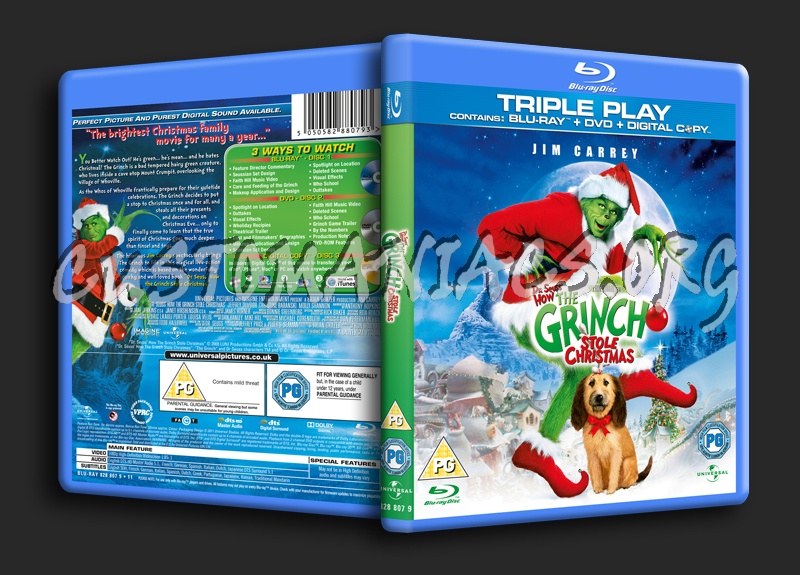 How the Grinch Stole Christmas blu-ray cover