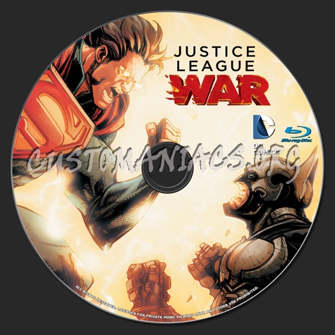 Justice League: War blu-ray label