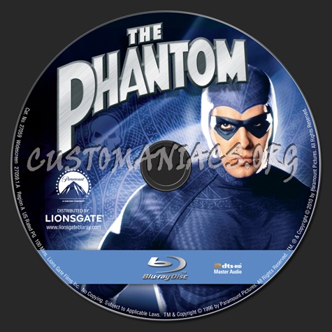 The Phantom blu-ray label