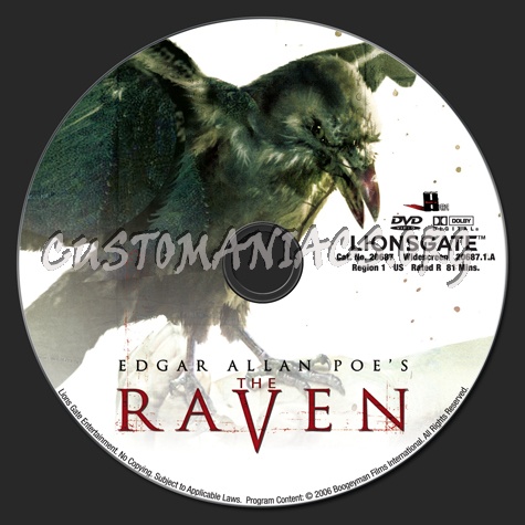 The Raven dvd label