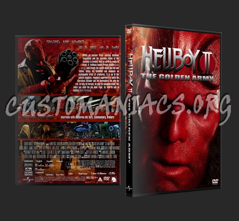 Hellboy II The Golden Army dvd cover