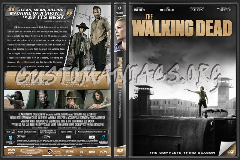 The Walking Dead Season Three dvd cover