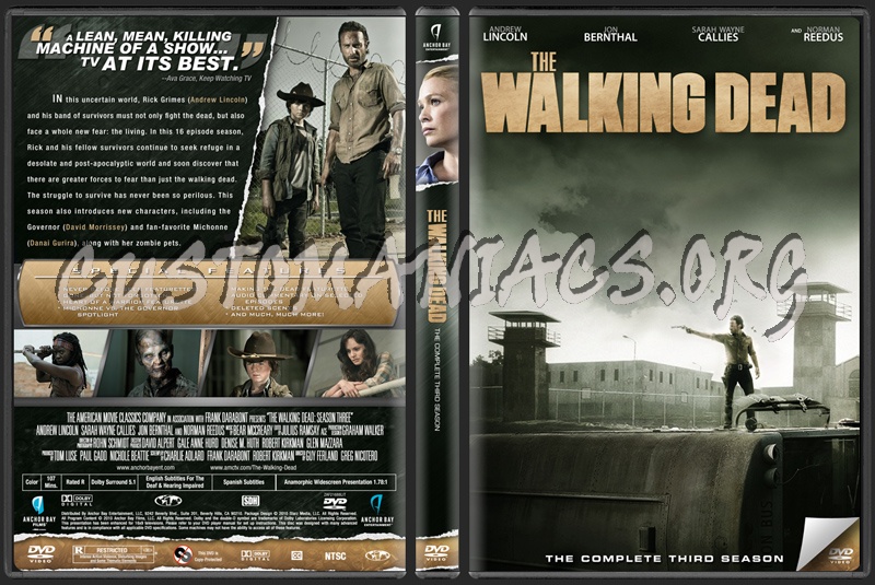 The Walking Dead Season Three dvd cover