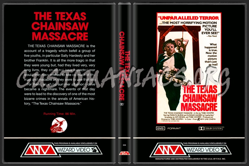The Texas Chainsaw Massacre (1974) dvd cover
