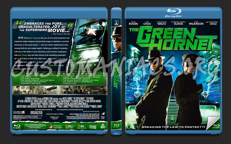 The Green Hornet blu-ray cover