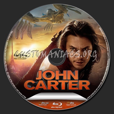 John Carter blu-ray label