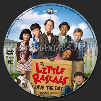 The Little Rascals Save the Day dvd label