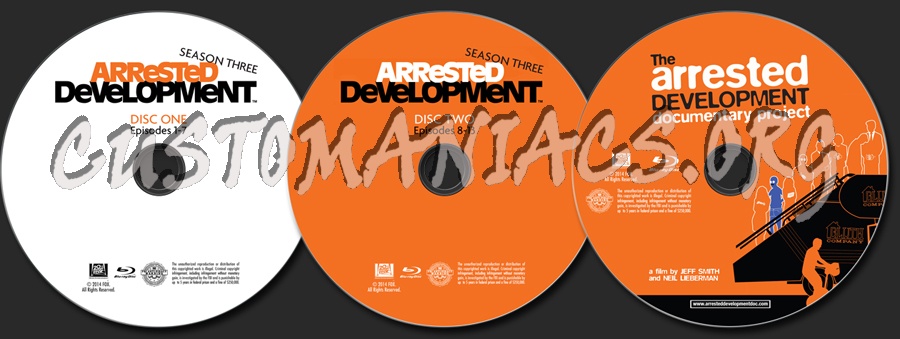 Arrested Development - Season 3 blu-ray label