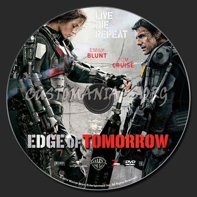 Edge Of Tomorrow dvd label