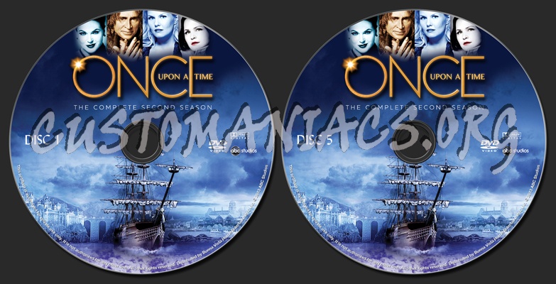 Once Upon A Time Season 2 dvd label