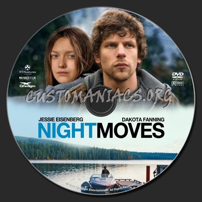 Night Moves (2013) dvd label