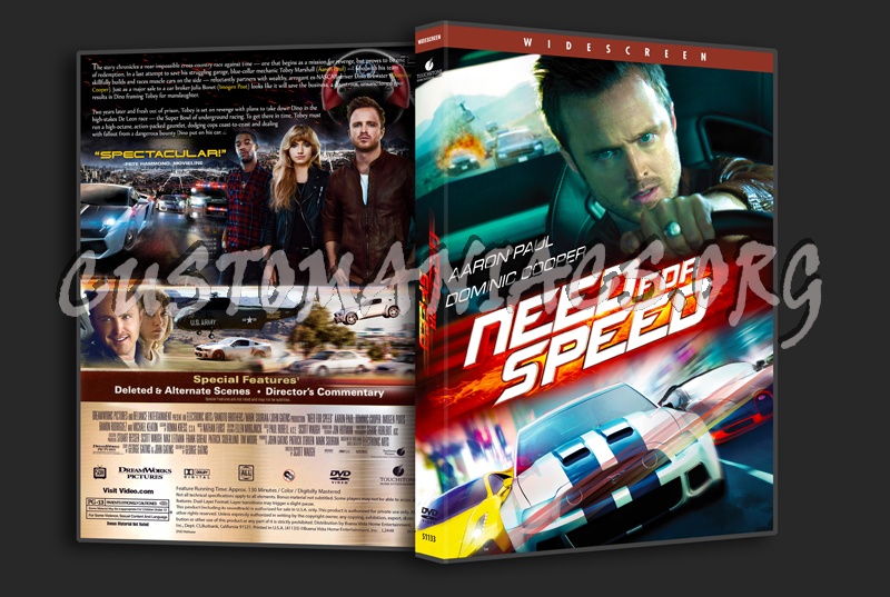 Need for Speed dvd cover