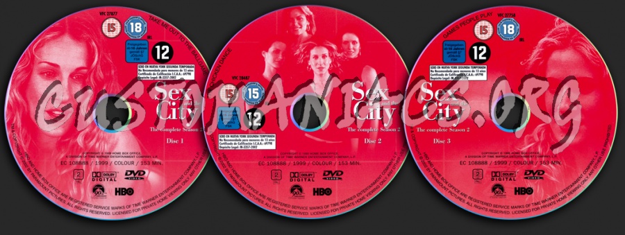 Sex and the City Season 2 dvd label