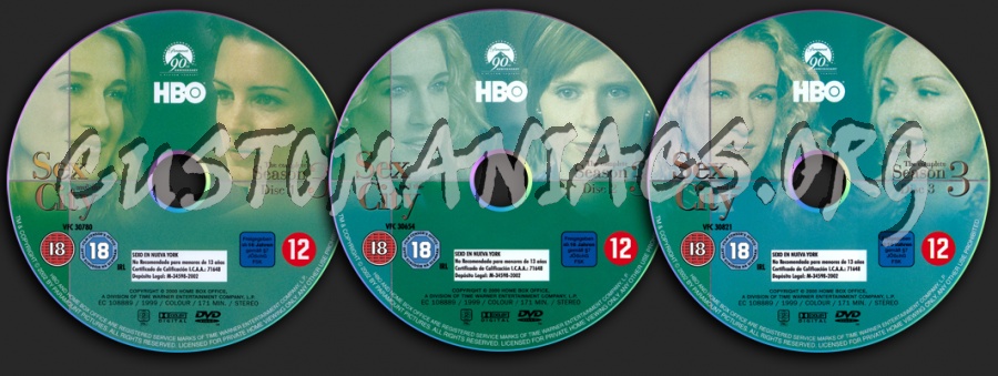 Sex and the City Season 3 dvd label
