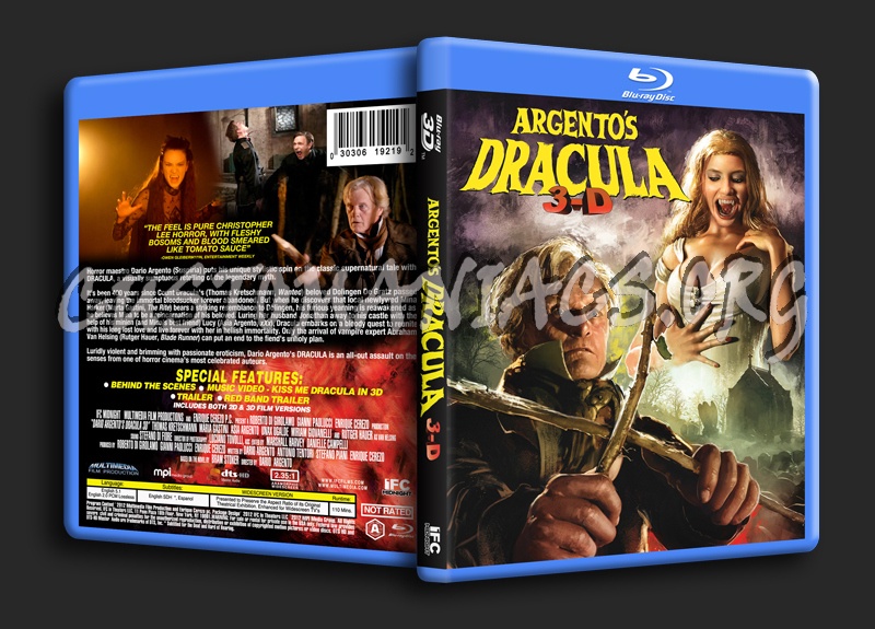 Argento's Dracula 3D blu-ray cover