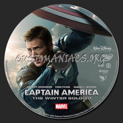 Captain America: The Winter Soldier dvd label