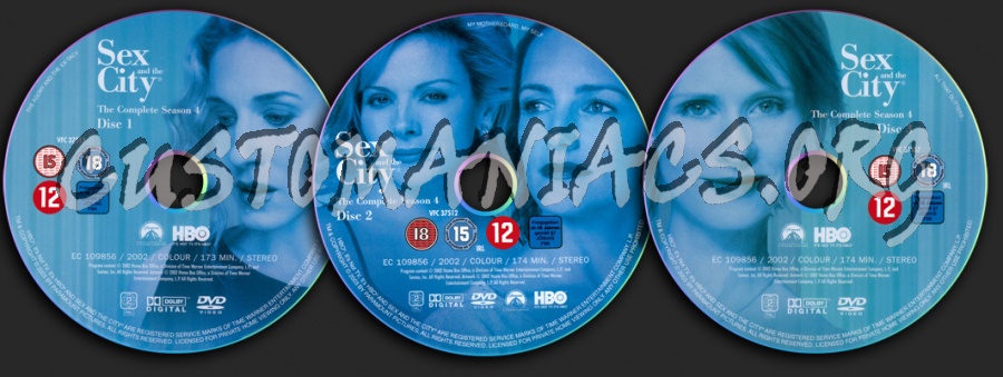 Sex and the City Season 4 dvd label