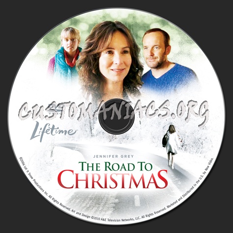 The Road to Christmas dvd label