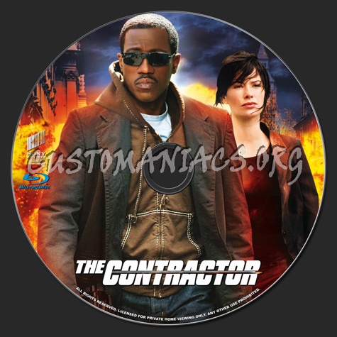 The Contractor blu-ray label