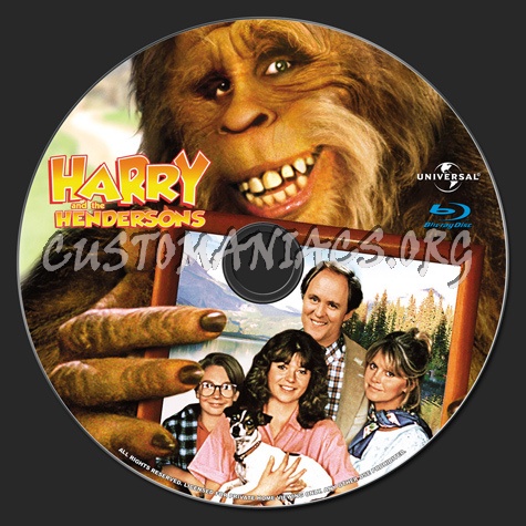 Harry and the Hendersons blu-ray label