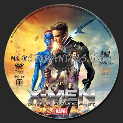 X-Men: Days of Future Past dvd label