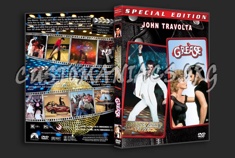 Saturday Night Fever / Grease Double dvd cover