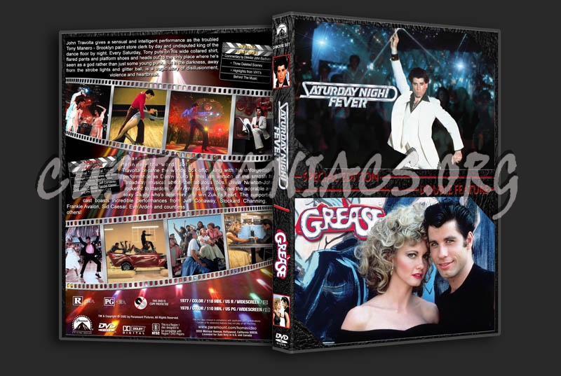 Saturday Night Fever / Grease Double dvd cover