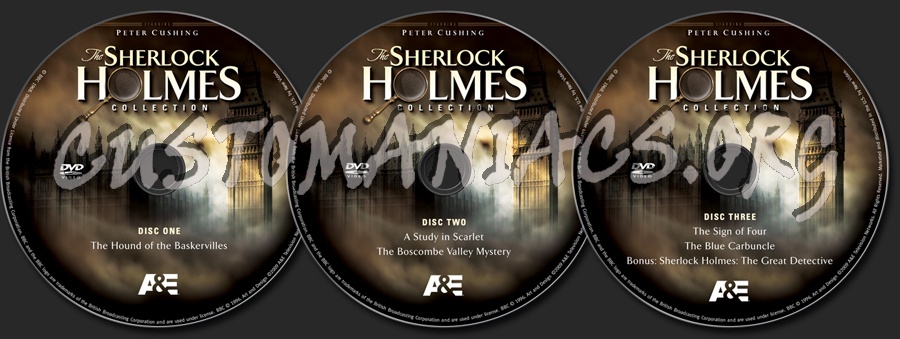 The Sherlock Holmes Collection dvd label