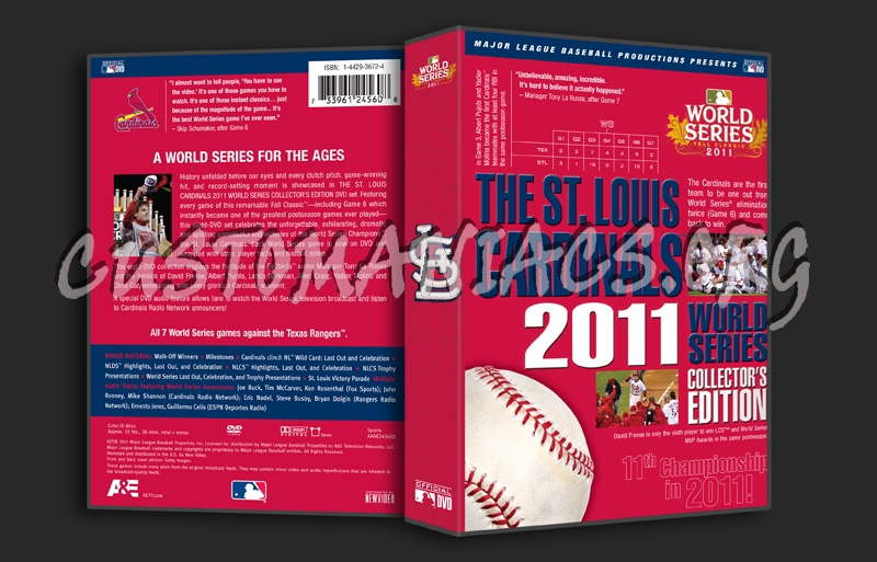 The St. Louis Cardinals 2011 World Series Collector's Edition dvd cover
