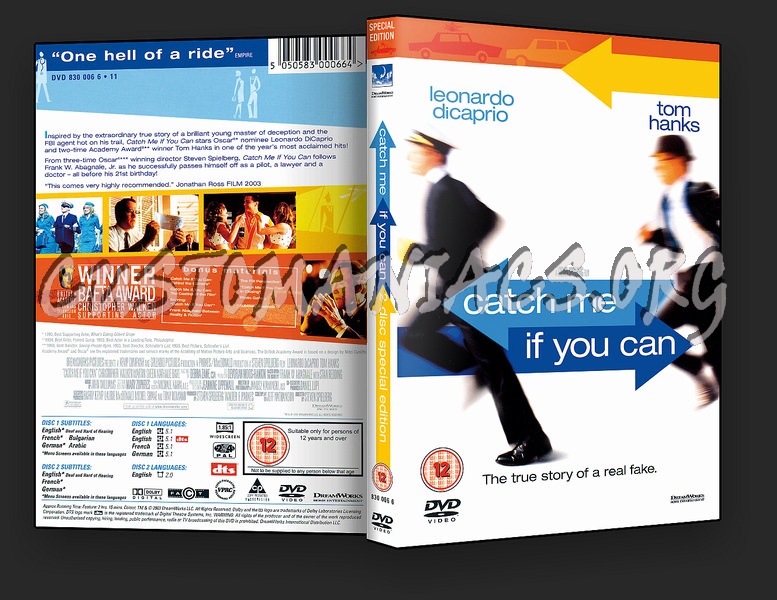 Catch Me If You Can dvd cover