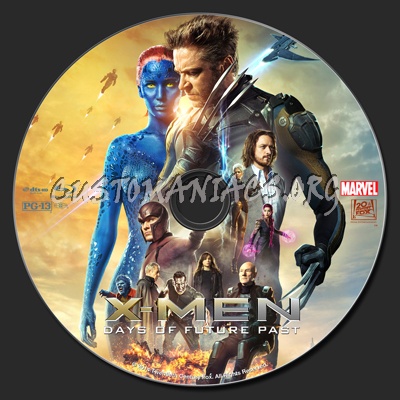 X-Men: Days Of Future Past blu-ray label