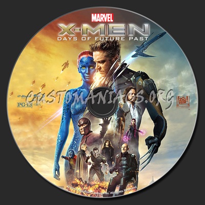 X-Men: Days Of Future Past blu-ray label