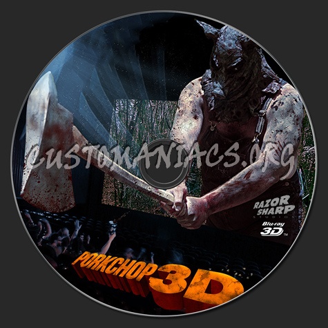 Porkchop 3D blu-ray label