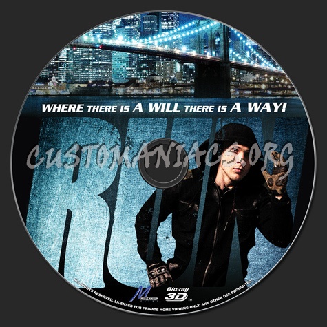 Run 3D blu-ray label