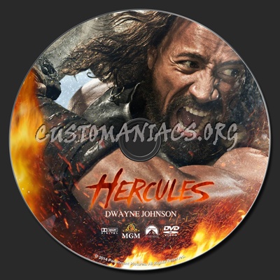 Hercules (2014) dvd label