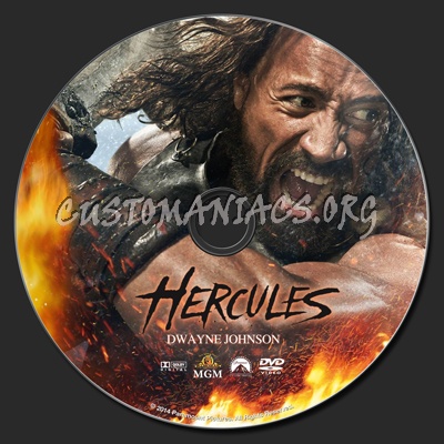 Hercules (2014) dvd label