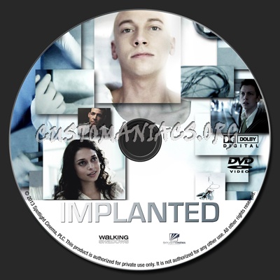 Implanted dvd label