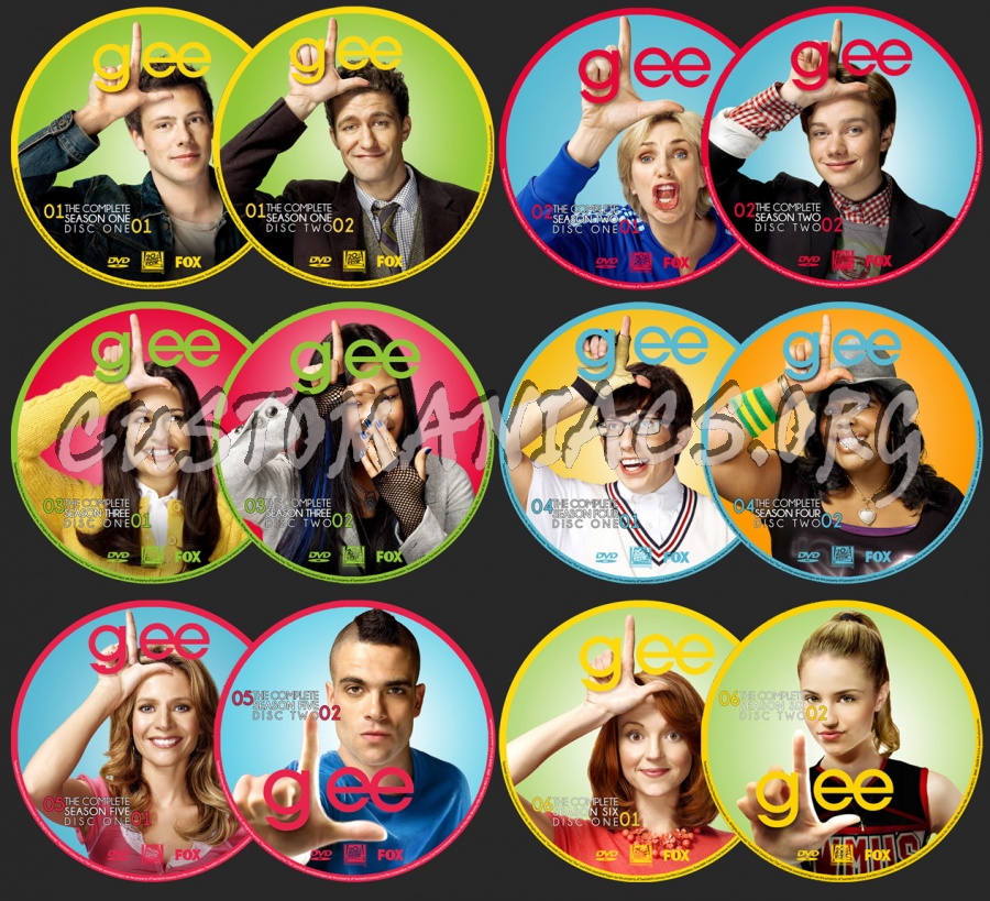 Glee dvd label
