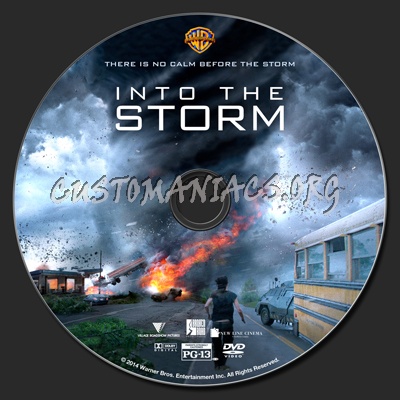 Into The Storm (2014) dvd label