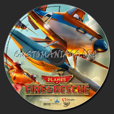 Planes: Fire & Rescue dvd label