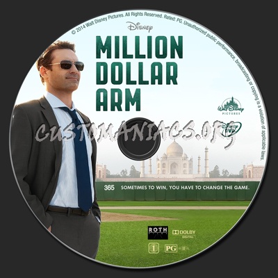 Million Dollar Arm dvd label