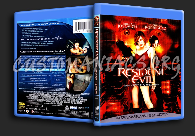 Resident Evil blu-ray cover