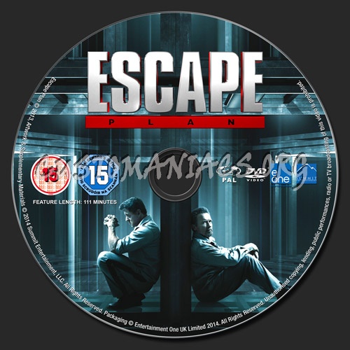 Escape Plan dvd label