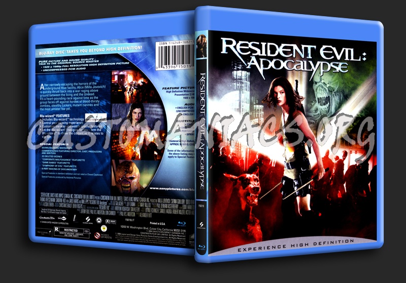 Resident Evil Apocalypse blu-ray cover