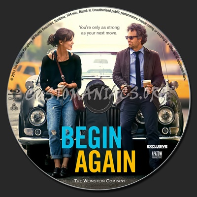 Begin Again blu-ray label