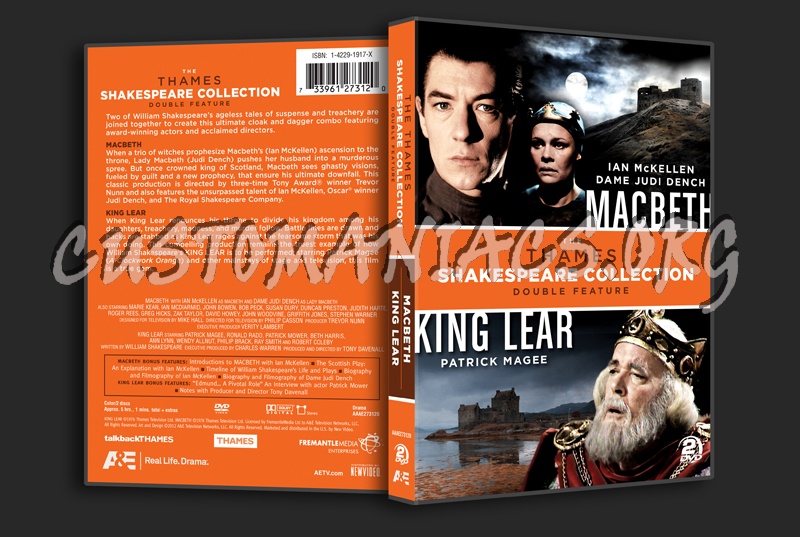 The Thames Shakespeare Collection: Macbeth / King Lear dvd cover